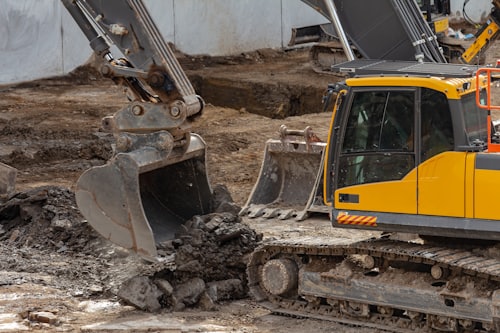 Excavator Construction — Jacob Joan Demolition, College Point NY